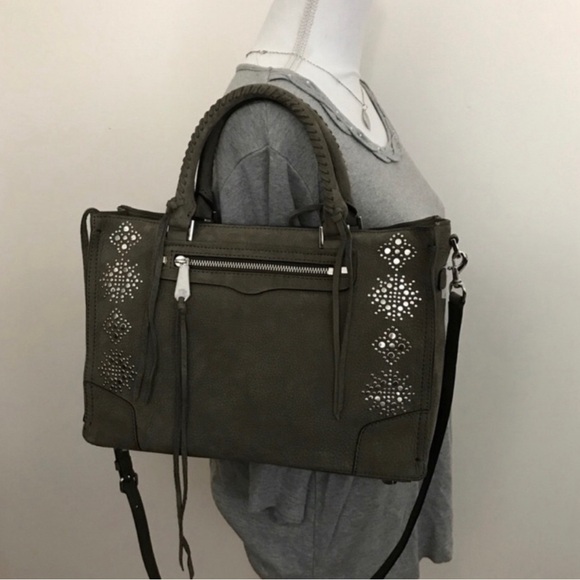Rebecca Minkoff Stargazing Regan Satchel in Olive NWT - Picture 1 of 8